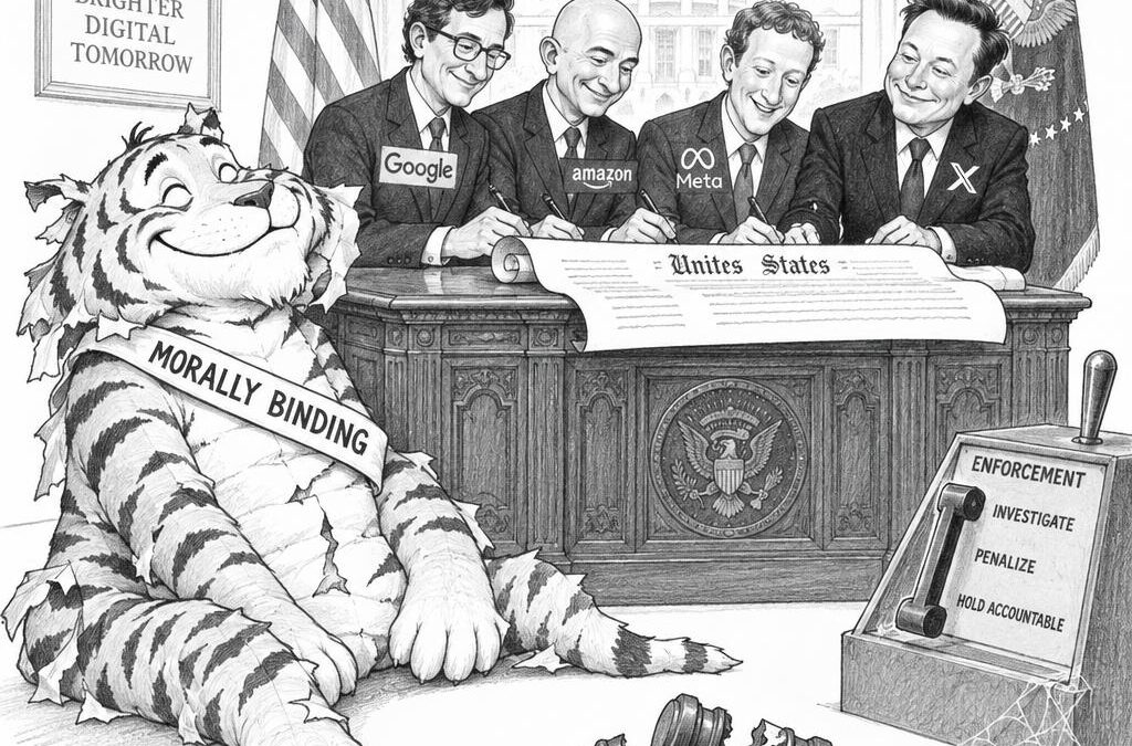 Trump's 'AI Accord' Is a Pinky Promise With Four Layers of Nothing